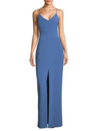 Likely - Brooklyn V-Neck Gown in Steel Blue at Saks Fifth Avenue